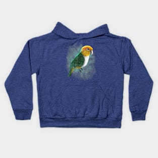 caique parrot bird cosmic galaxy celestial space astronomy Kids Hoodie